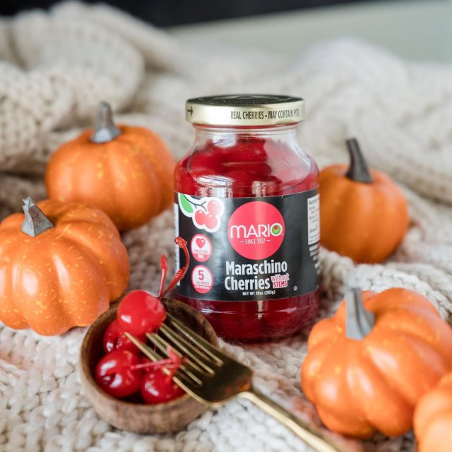 Bringing all the autumn feels 🎃🍒
Mario Maraschino Cherries add a touch of sweetness to every cozy day😍Who’s grabbing a fork?#mariofoods #fall #yummm #cherry #insta