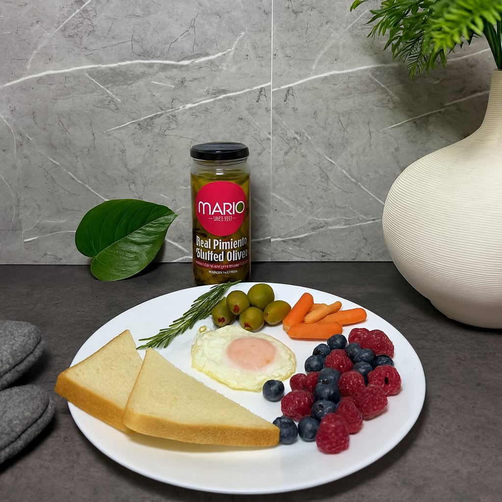 A fresh start on a plate!
Colors, flavors, and our Mario Pimiento Stuffed Olives bringing it all together😍Our olives always steal the show✨#mariofoods #olives #trend #eggs #ig