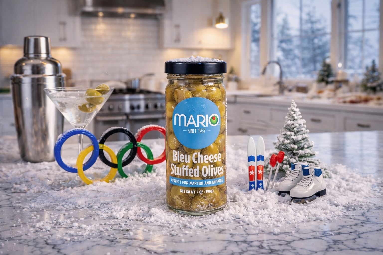 The Winter Games start today! The Mario Way!💙
Celebrate the start of the Winter Games with refined flavors, effortless hosting, and Mario olives on the table😍#Olympics2026 #Mariofoods #Winter #Olives #Cozy