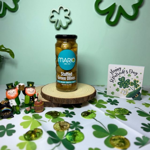 Add a touch of luck to your celebration with irresistible olives, delicious recipes, and unforgettable flavor moments🍀Celebrate St. Patrick’s Day with Mario olives💚✨#Mariofoods #GreenOlives #stpatricksday #Celebrate #Flavor