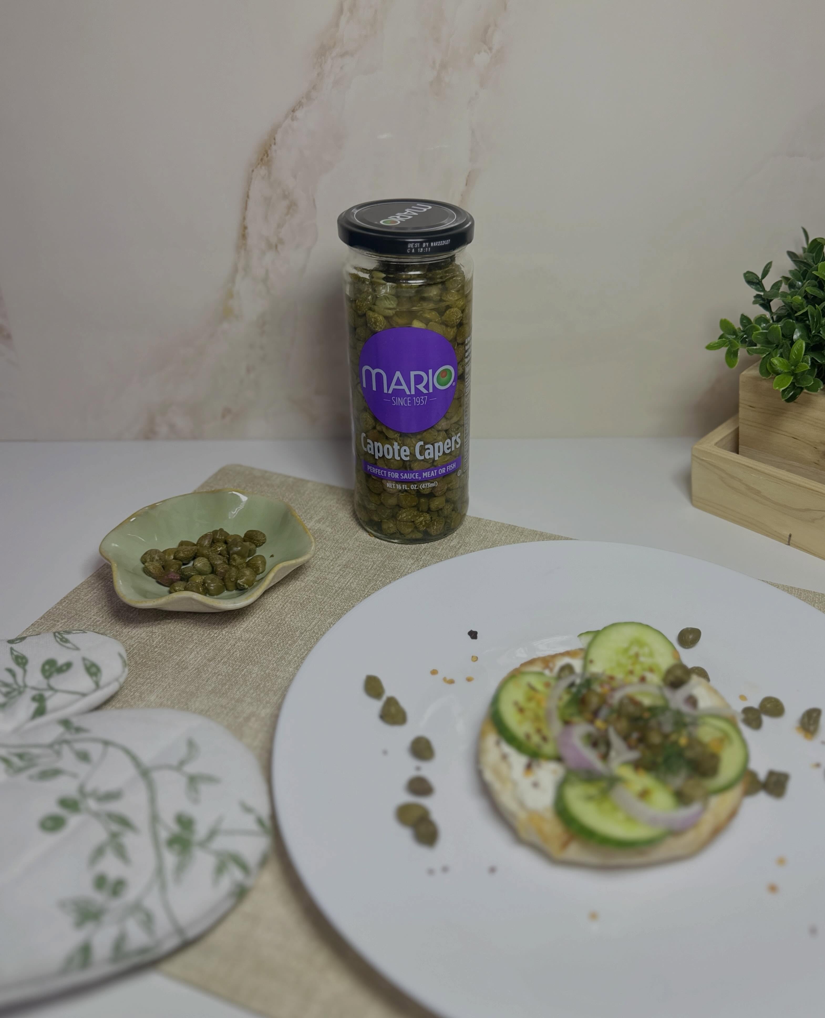 The secret ingredient? Mario Capote Capers💜
Small in size, big in flavor😍#mariofoods #capers #bagels #delicious #trend