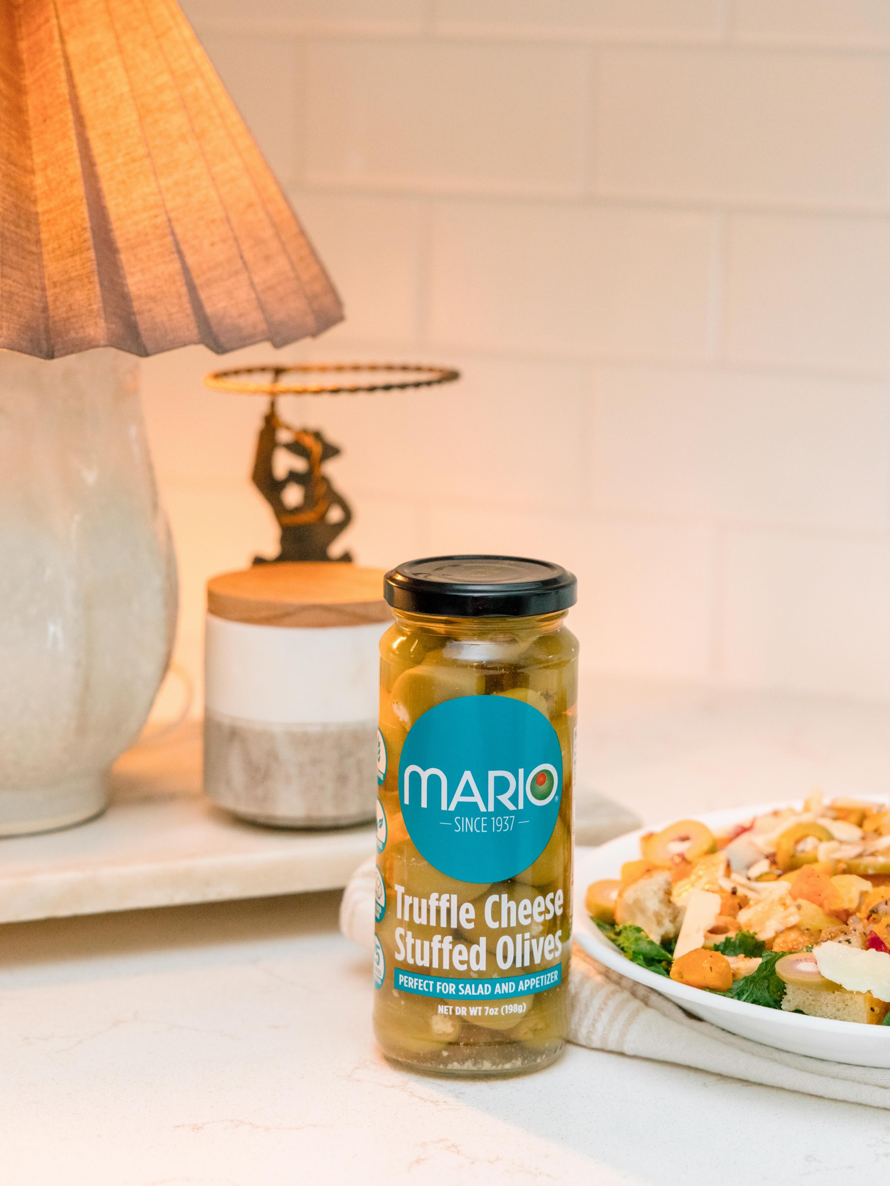 An elevated bite made for effortless entertaining😍Mario Truffle Cheese Stuffed Olives pair rich, indulgent flavor
with an easy serving option for cocktail hours,
appetizer boards and special occasions!🫒#MarioFoods #StuffedOlives #Truffle #Cheese #Gatherings